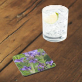 Blauer Mit Augen Darner Dragonfly auf Purple Flowe Getränkeuntersetzer