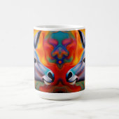 Blauer mit Augen Esel Kaffeetasse (Mittel)
