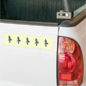 Blauer mit Augen Flachs Autoaufkleber (Auf Lkw)