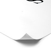 Blauer mit Augen Flachs Poster (Ecke)