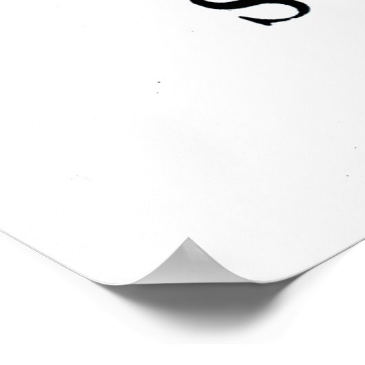 Blauer mit Augen Flachs Poster (Ecke)