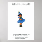 Blauer mit Augen Flachs Poster (Vorne)