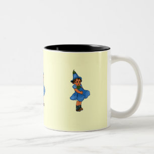 Blauer mit Augen Flachs Zweifarbige Tasse