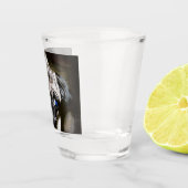 blauer mit Augen Mops gegenüber Thunder _Cove Schnapsglas (Rechts)
