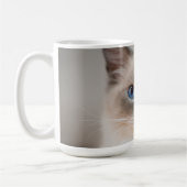 Blauer Mit Augen Ragdoll Kaffeetasse (Links)