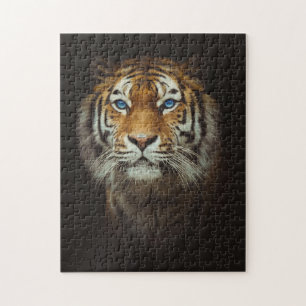 Blauer mit Augen Tiger 252-Stückpuzzle Puzzle