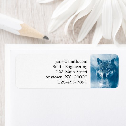 Blauer mit Augen Wolf (Insitu)