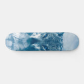 Blauer mit Augen Wolf Skateboard (Horizontal)