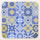 Blauer Mittelmeeranbau und Zitrusfrüchte Rechteckiger Pappuntersetzer (Vorderseite)