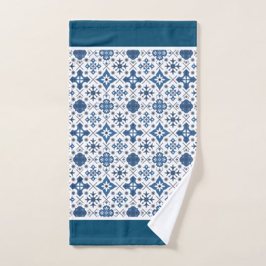 Blauer Mittelmeerraum Badhandtuch Set (Handtuch)