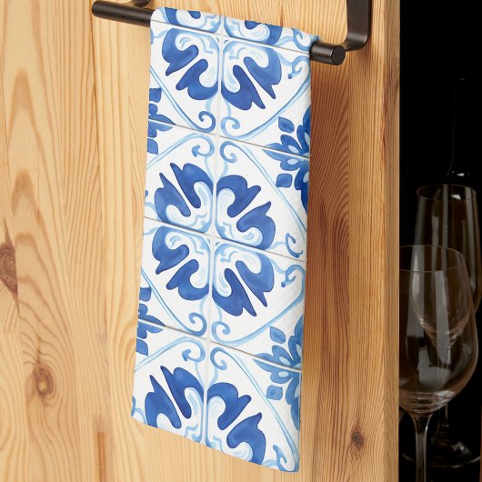 Blauer Mittelmeerraum Geschirrtuch