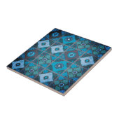 Blauer Mittelmeerraum Keramik Tile Fliese (Seite)