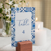 Blauer Mittelmeerraum Tischnummer von Tile und Zit