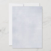 Blauer Mittelsommer | Einladung zur Brautdusche (Rückseite)