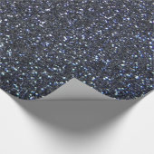 Blauer Mitternachtsfunken wie Art Geschenkpapier (Ecke)