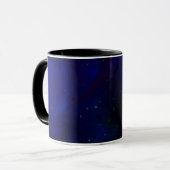 Blauer Mitternachtshimmel mit Sternen Tasse (Vorderseite Links)
