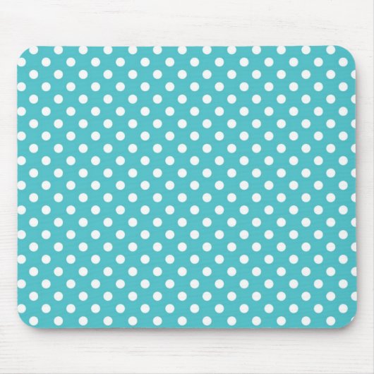 Blauer mittlerer Tupfen Mousepad Curaçaos (Vorne)