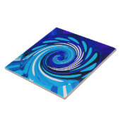 Blauer Mix Fliese (Seite)