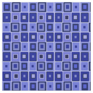 Blauer Mod Square Stoff