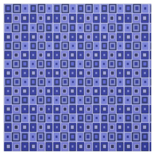 Blauer Mod Square Stoff (Muster)