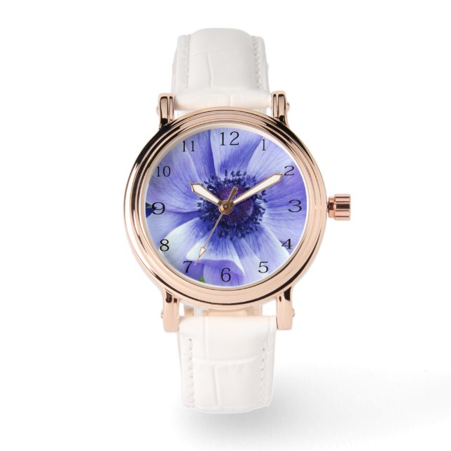 Blauer Mohn, Armbanduhr (Vorderseite)