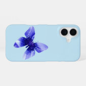 Blauer Mohn Schmetterling, iPhone 16 Hülle (Rückseite (Horizontal))