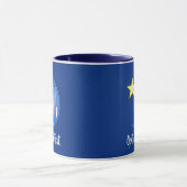 Blauer Mond Anpassbare Tasse (Zentrum)