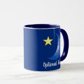 Blauer Mond Anpassbare Tasse (VorderseiteRechts)