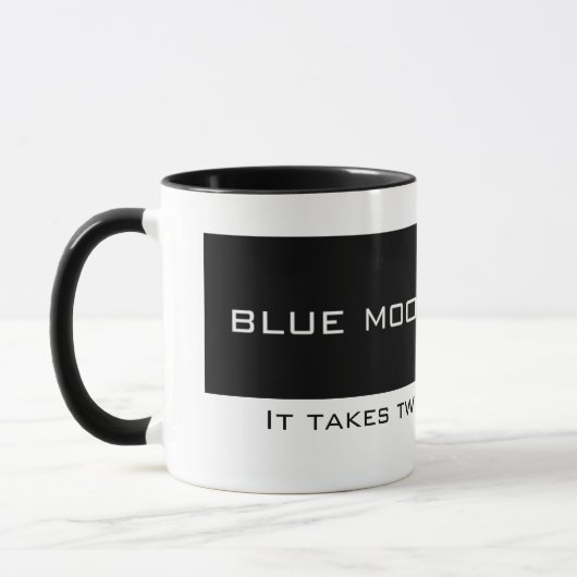 Blauer Mond-Aurora-Tasse Tasse (Links)