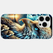 Blauer Mond beleuchtet Adlerschwache Case-Mate iPhone Hülle (Rückseite (Horizontal))