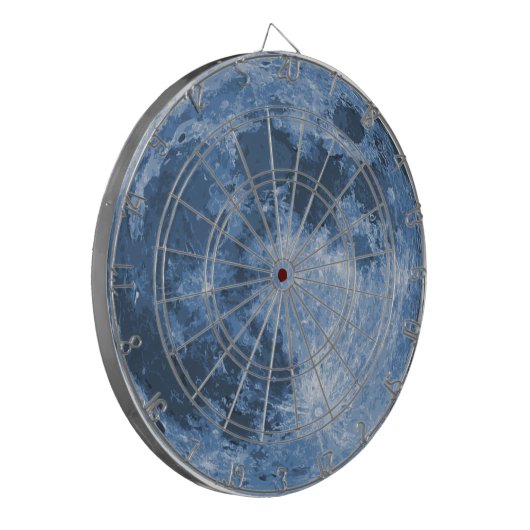 Blauer Mond Dartscheibe (Vorderseite Links)