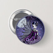 Blauer Mond-entzückender feenhafter Knopf Maggy Button (Vorne & Hinten)