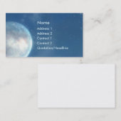 Blauer Mond-Fantasie-Visitenkarte KRW Visitenkarte (Vorne/Hinten)