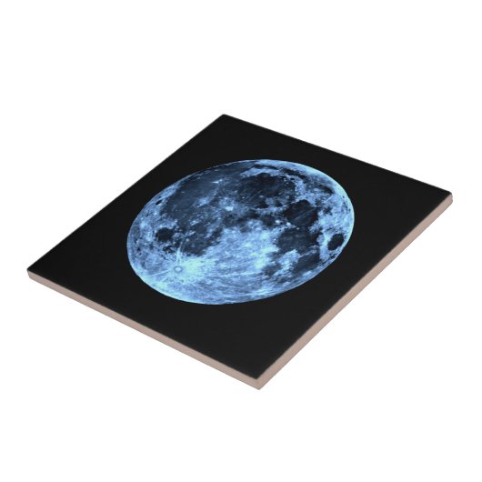 Blauer Mond-Fliese Fliese (Seite)