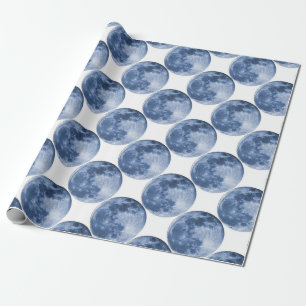 blauer Mond Geschenkpapier