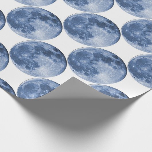 blauer Mond Geschenkpapier (Ecke)