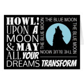 Blauer Mond, Halloween-Karte (Vorderseite (Horizontal))