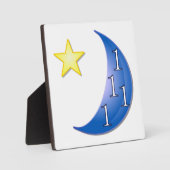 Blauer Mond individuell einstellbar Fotoplatte (Vorderseite)