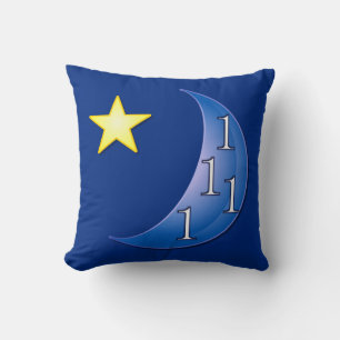 Blauer Mond individuell einstellbar Kissen