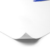 Blauer Mond individuell einstellbar Poster (Ecke)