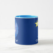 Blauer Mond individuell einstellbar Tasse (Zentrum)