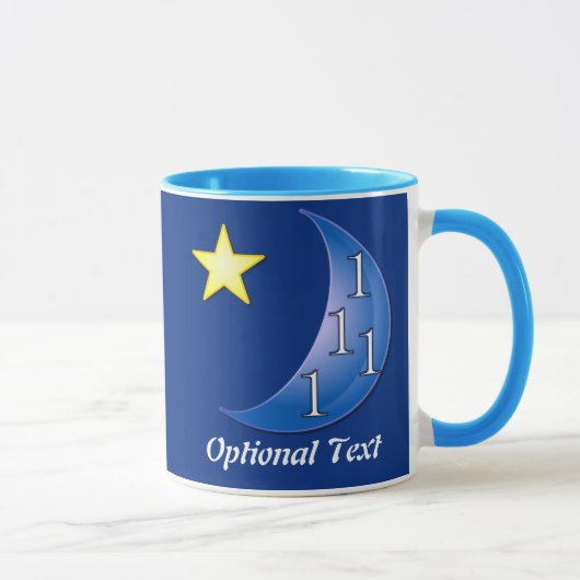 Blauer Mond individuell einstellbar Tasse (Rechts)
