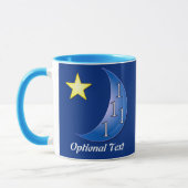 Blauer Mond individuell einstellbar Tasse (Links)