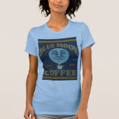 Blauer Mond-Kaffee T-Shirt (Vorderseite)