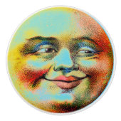 Blauer Mond Keramikknauf (Vorderseite)