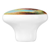 Blauer Mond Keramikknauf (Seitenansicht)