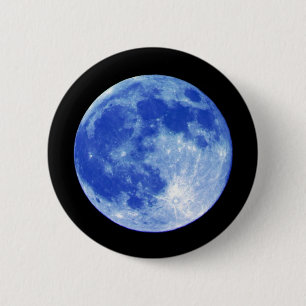 Blauer Mond-Knopf Button