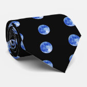 Blauer Mond-Krawatte Krawatte (Gerollt)