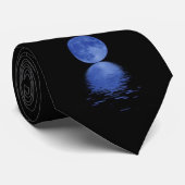 BLAUER MOND-KRAWATTE KRAWATTE (Gerollt)