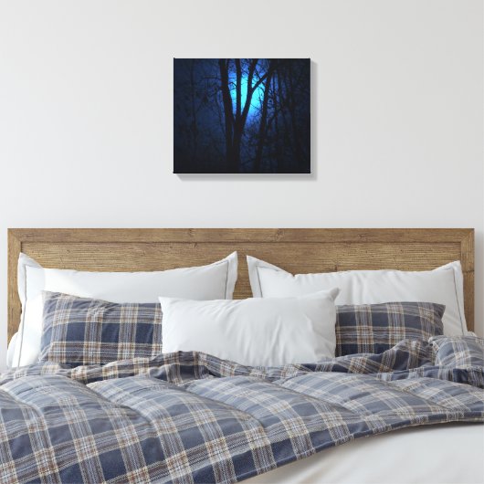 Blauer Mond! Leinwanddruck (Insitu (Schlafzimmer))